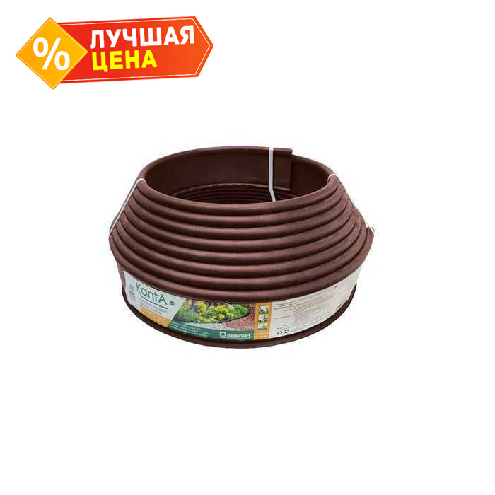 Бордюр Standartpark KANTA SP коричневый, 10000*16*100 мм