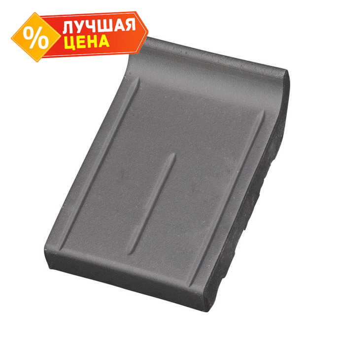 Клинкерный завершающий водоотлив Terca Blue braised, 160*105*30 мм