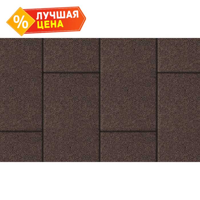 Плитка тротуарная Прямоугольник (Ла-Линия) Б.5.П.8 гранит коричневый 600x300x80 мм