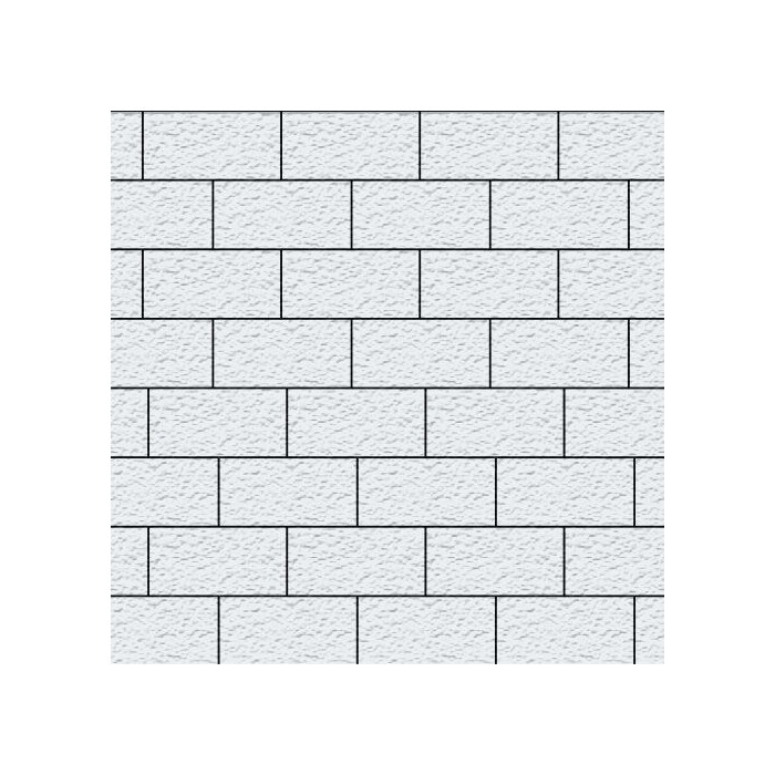 Тротуарная плитка Steinrus Прямоугольник Лайн 200х100х60 мм Белый Бассировка