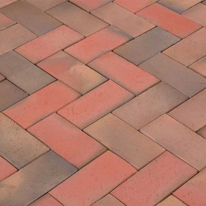 Клинкерная брусчатка Lode Argon пестрая шероxоватая, 200x100x52 мм