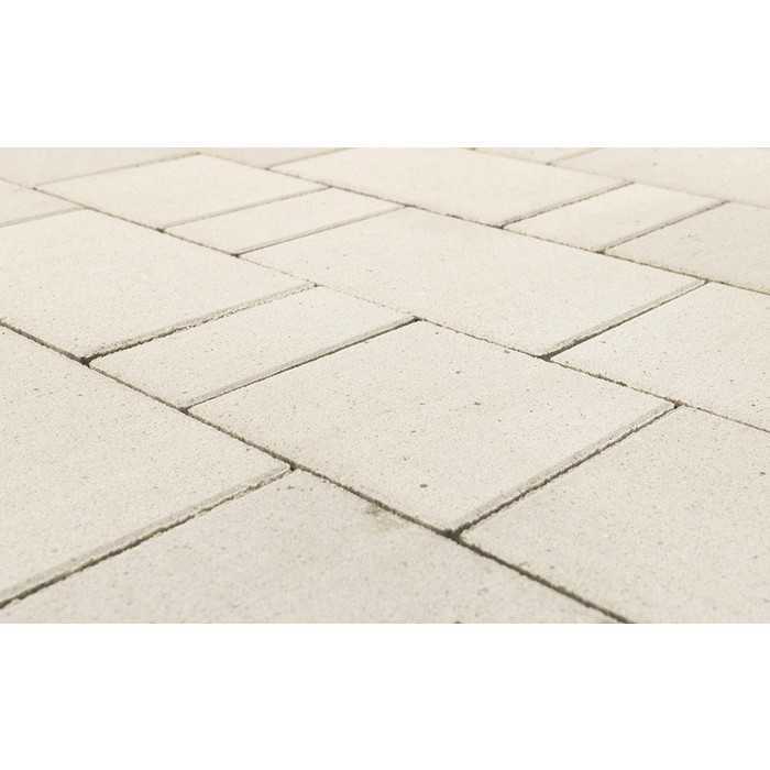 Плитка тротуарная BRAER Старый город Ландxаус белый, толщина 60 мм